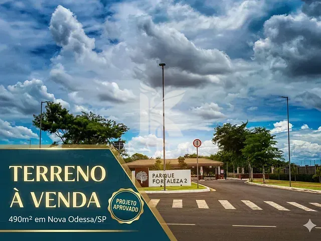 Terreno com 490m², à venda, no bairro Parque Fortaleza em Nova Odessa