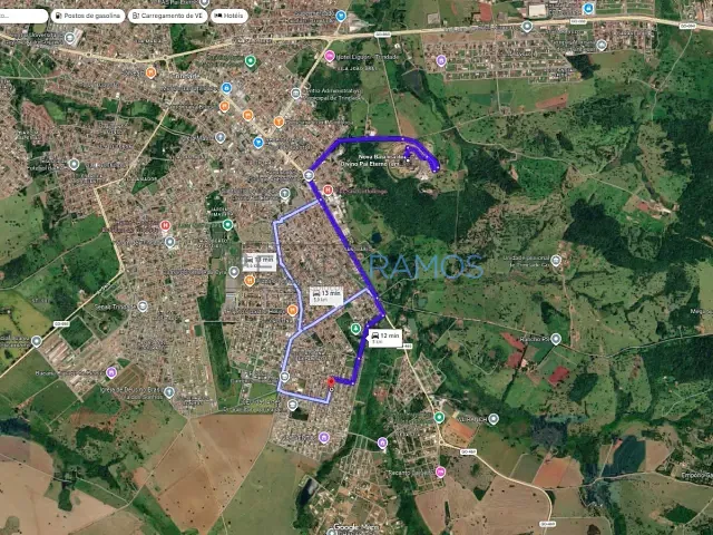 Terreno com 460m², à venda, no bairro Residencial Monte Cristo em Trindade