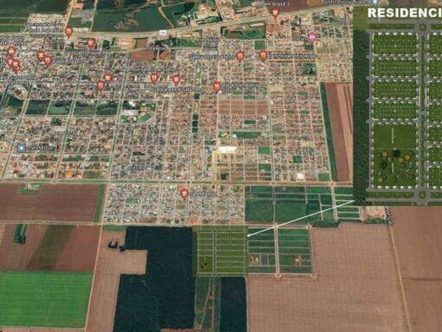 Terreno com 506m², à venda, no bairro Residencial Veneza em Nova Mutum