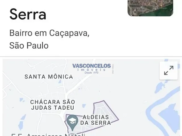 Terreno com 201m², à venda, no bairro Residencial Aldeias da Serra em Caçapava
