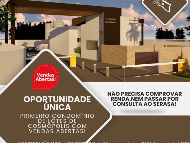 Terreno com 200m², à venda, no bairro villa cosmos em Cosmópolis