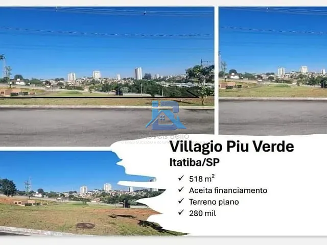 Terreno com 518m², à venda, no bairro Jardim Alto de Santa Cruz em Itatiba