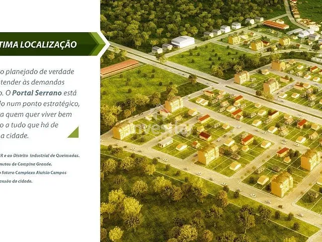 Terreno com 130m², à venda, no bairro Queimadas em Queimadas