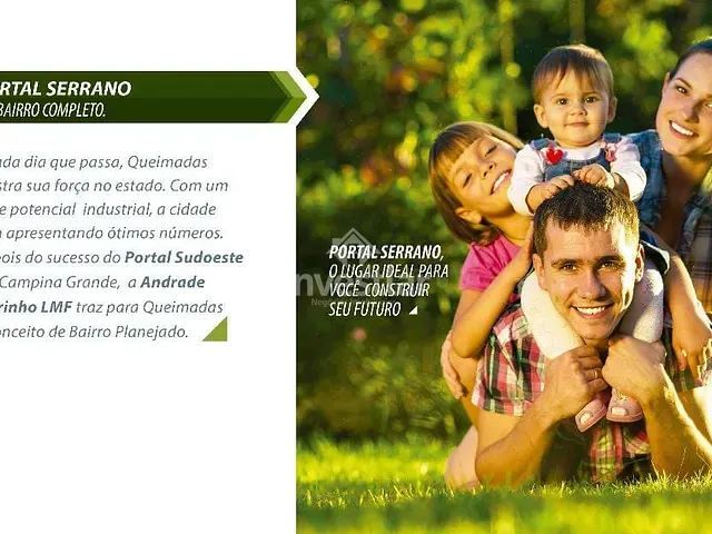 Terreno com 130m², à venda, no bairro Queimadas em Queimadas