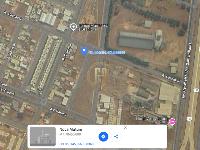 Terreno com 450m², à venda, no bairro Cidade Bela em Nova Mutum
