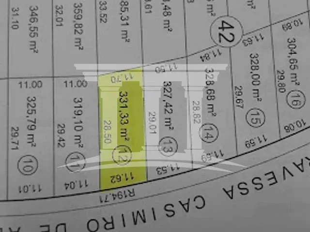 Terreno com 331m², à venda, no bairro Residencial Paris em Sinop