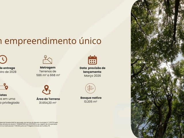 Terreno com 637m², à venda, no bairro Tanguá em Almirante Tamandaré