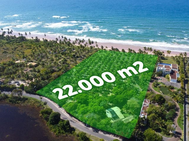 Terreno Pé na Areia – 22.000m² | Busca Vida – Litoral Norte
