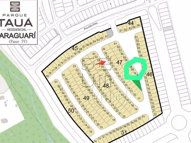 Terreno com 311m², à venda, no bairro Jardim Morumbi em Londrina