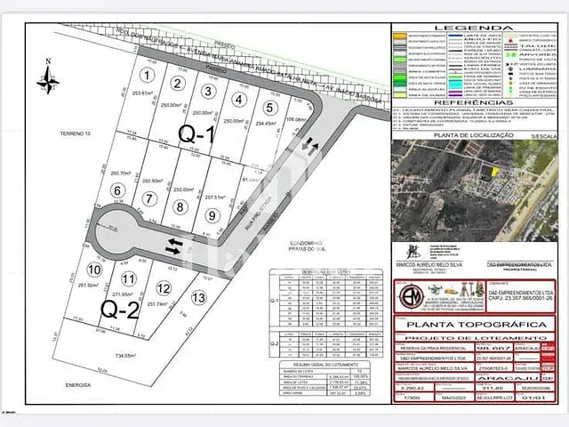 Terreno com 250m², à venda, no bairro Mosqueiro em Aracaju