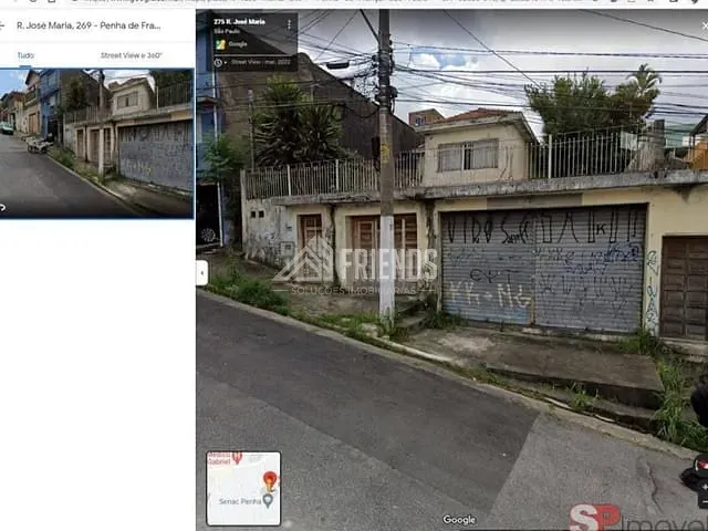 Terreno com 645m², à venda, no bairro Penha de França em São Paulo