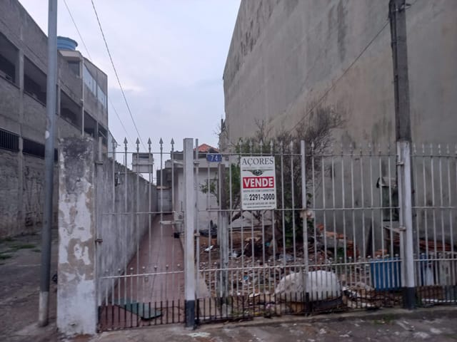 Foto do Terreno - Terreno à venda 5 x 25 com 125 metros  com casa  térrea antiga , nas proximidades de colégios e ponto final de ônibus , Jardim Iva, São Paulo, SP | Organização Imobiliária Açores
