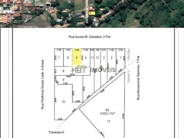 Terreno com 242m², à venda, no bairro Vila Zillo em Bauru