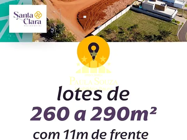 Terreno com 260m², à venda, no bairro Centro em Piratininga