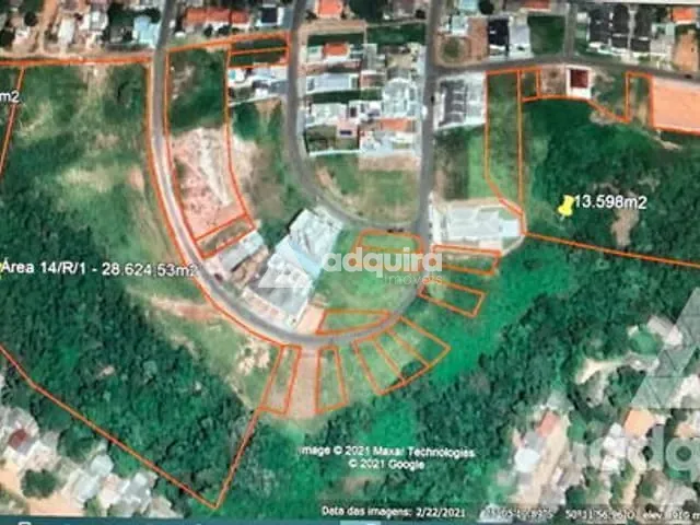 Terreno com 307m², à venda, no bairro Chapada em Ponta Grossa