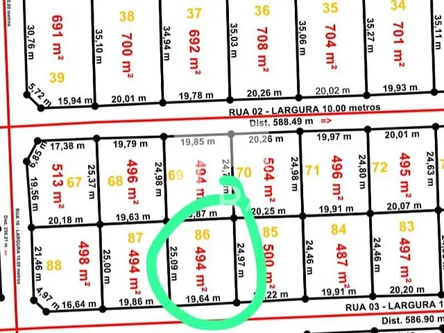 Terreno com 500m², à venda, no bairro Zona Rural em Minaçu
