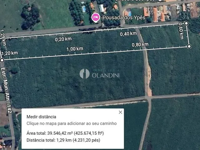 Terreno com 39500m², à venda, no bairro Área Rural de Artur Nogueira em Artur Nogueira
