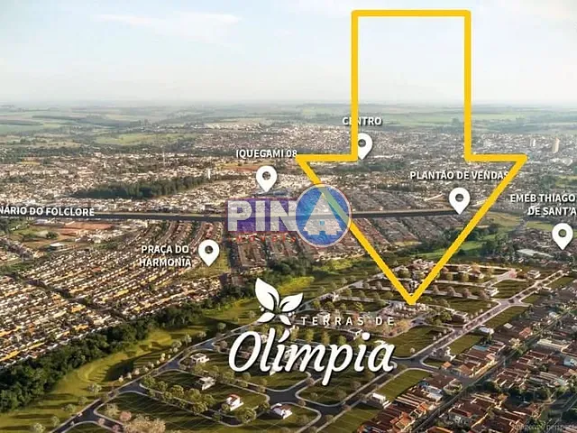 Terreno com 1063m², à venda, no bairro Terras de Olimpia em Olímpia