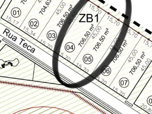 Terreno com 707m², à venda, no bairro Rondoninha em Campo Largo