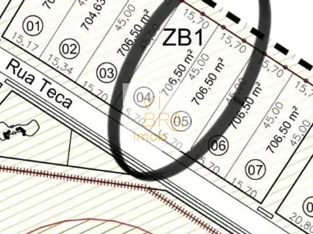 Terreno com 707m², à venda, no bairro Rondoninha em Campo Largo