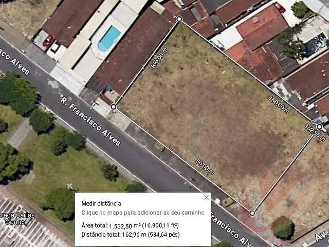 Terreno com 1532m², à venda, no bairro Solemar em Praia Grande