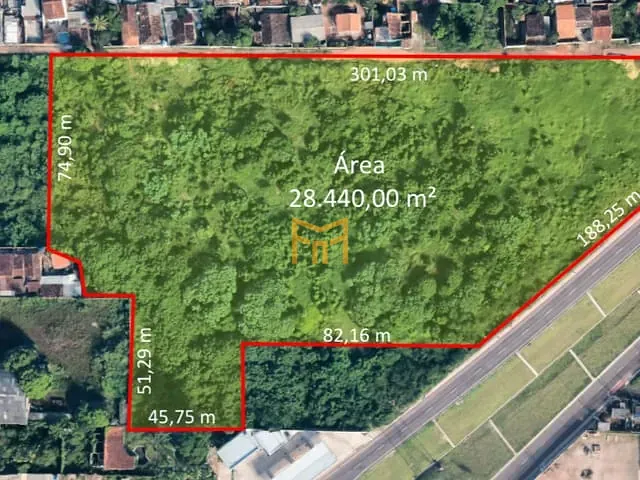 Terreno com 28443m², à venda, no bairro Centro em Ananindeua