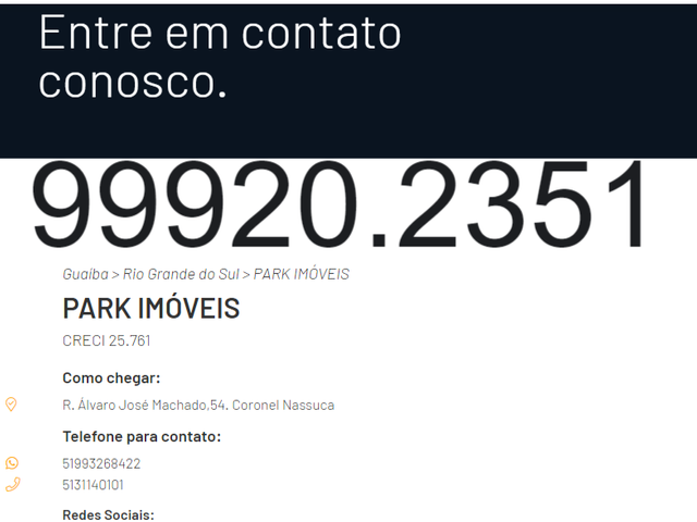 Terreno com 230m², à venda, no bairro Jardim dos Lagos em Guaíba