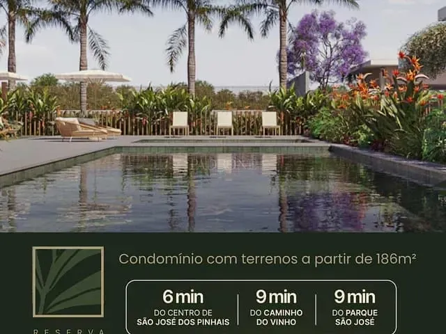Terreno com 232m², à venda, no bairro Costeira em São José dos Pinhais