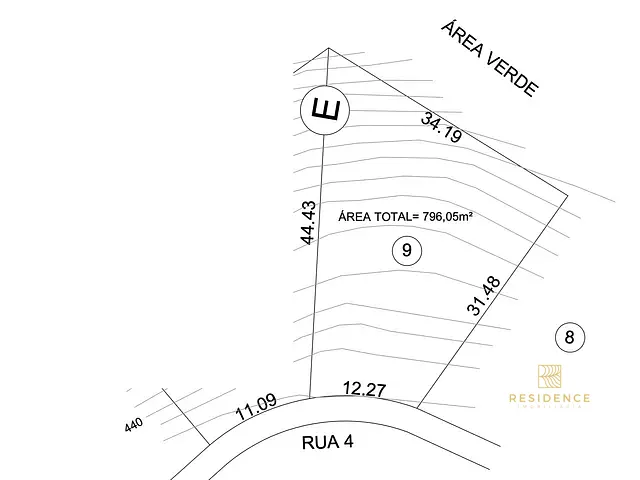 Terreno com 796m², à venda, no bairro Jardim Belvedere em Volta Redonda