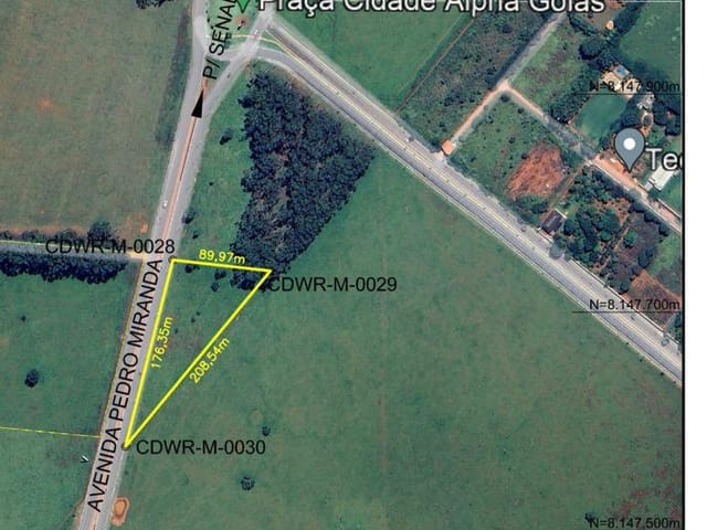 Terreno com 7880m², à venda, no bairro Residencial Pedro Miranda em Senador Canedo