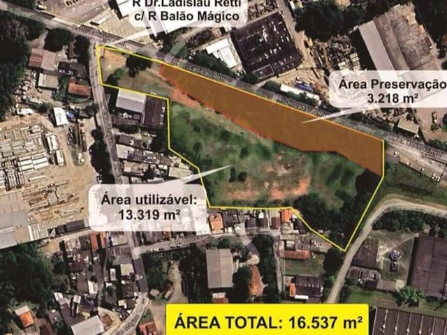 Foto do Terreno - Área de 16.500m2, disponível pra venda, em Cotia, SP | Casa Husti Imóveis