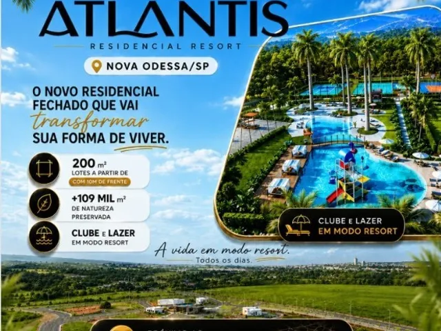 Terreno com 200m², à venda, no bairro Parque Vila América em Nova Odessa