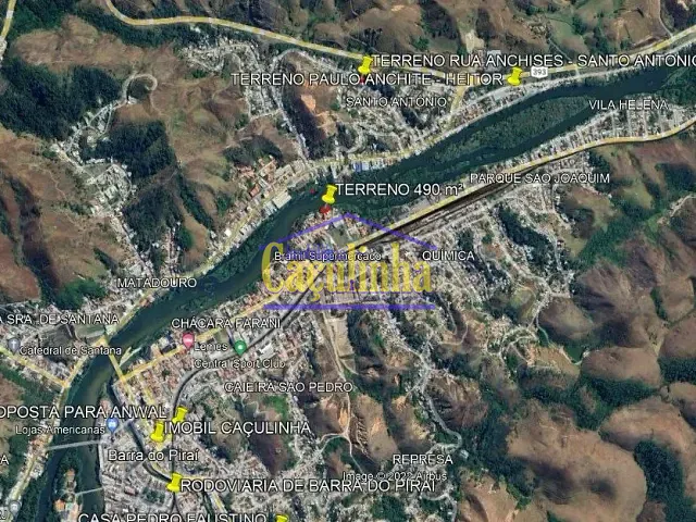Terreno com 490m², à venda, no bairro Centro em Barra do Piraí