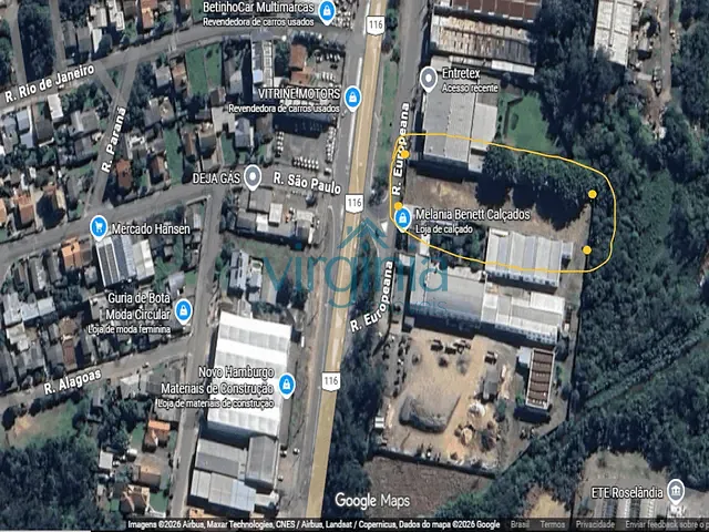 Terreno com 3720m², à venda, no bairro Roselândia em Novo Hamburgo