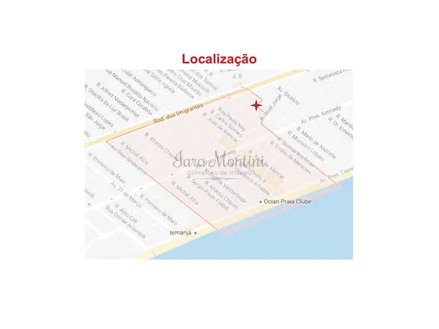Terreno com 308m², à venda, no bairro Ocian em Praia Grande