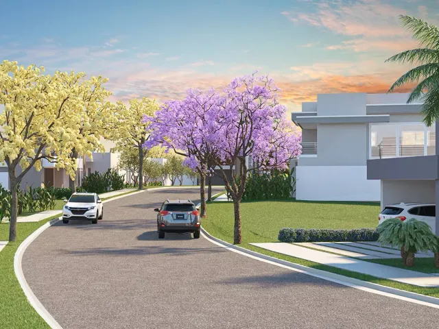 Foto do Terreno - Terreno ou lote de esquina em condomínio Mosaico Horizontes à venda, Cézar de Souza, Mogi das Cruzes, SP, 250m², plano | Tamara Velloso Corretora de Imóveis