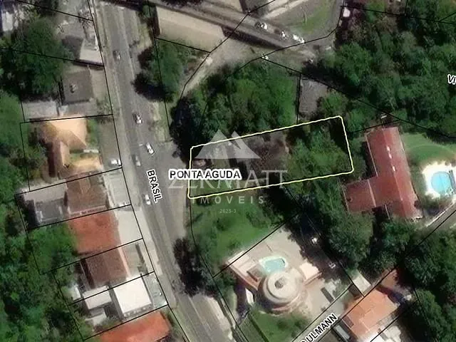 Terreno com 1117m², à venda, no bairro Ponta Aguda em Blumenau