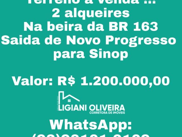 Terreno com 48000m², à venda, no bairro BR 163 em Novo Progresso