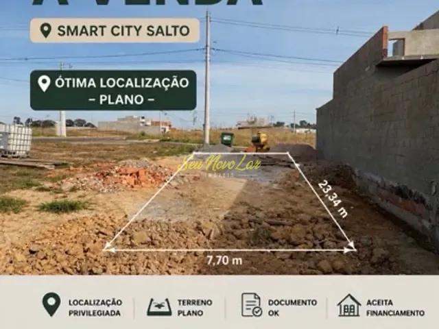 Terreno com 180m², à venda, no bairro Olaria em Salto