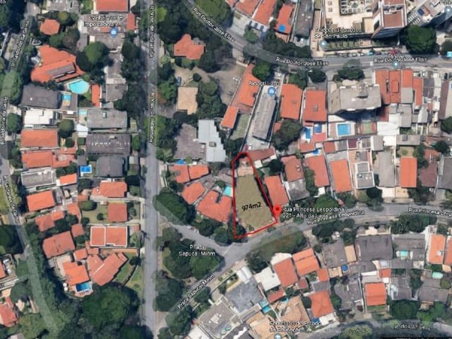 Terreno com 974m², à venda, no bairro Alto da Lapa em São Paulo