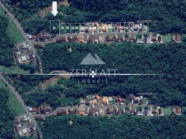 Terreno com 960m², à venda, no bairro Glória em Blumenau