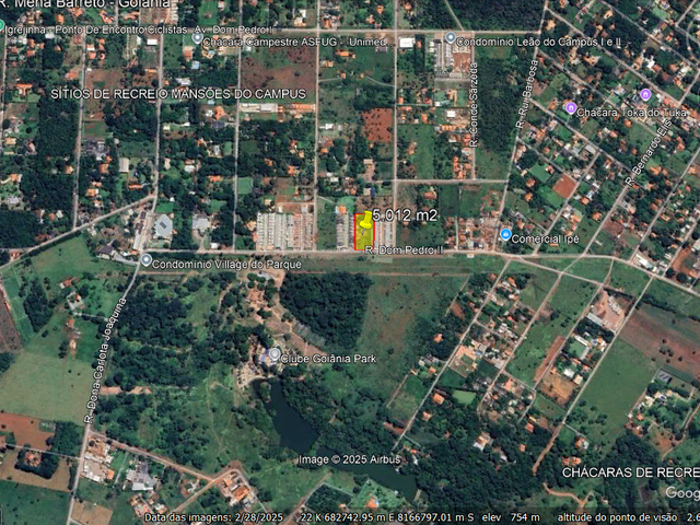 Terreno com 5012m², à venda, no bairro Sítios de Recreio Mansões do Campus em Goiânia