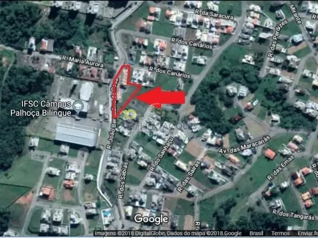 Terreno com 2000m², à venda, no bairro Cidade Universitária Pedra Branca em Palhoça