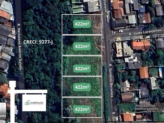 Terreno com 423m², à venda, no bairro Vila Santa Rosa em Apucarana