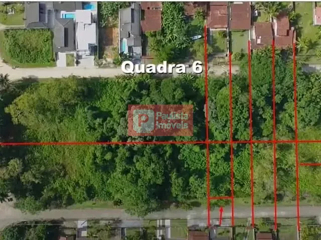 Terreno com 384m², à venda, no bairro Mar Verde em Caraguatatuba