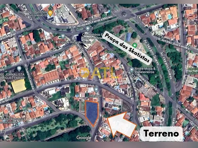 Terreno com 1384m², à venda, no bairro Jardim Ouro Verde em Ourinhos