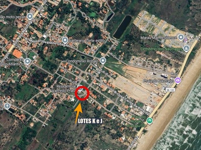 Terreno com 328m², à venda, no bairro São José dos Náufragos em Aracaju