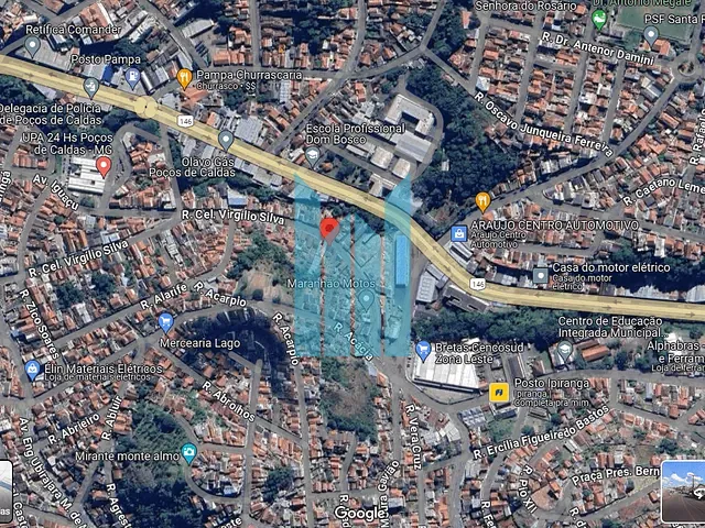 Terreno com 500m², à venda, no bairro Vila Nova em Poços de Caldas