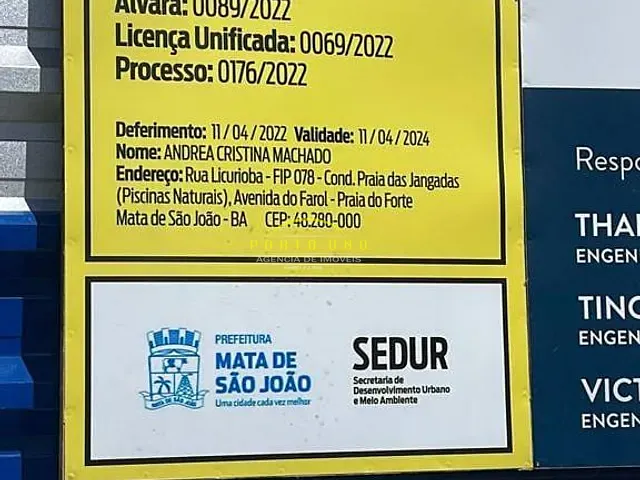 Terreno com 630m², à venda, no bairro Praia do Forte em Praia do Forte