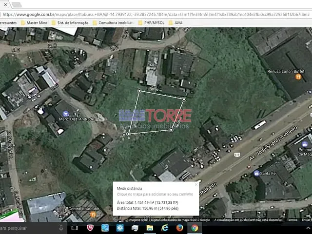 Terreno com 1460m², à venda, no bairro Centro em Itabuna